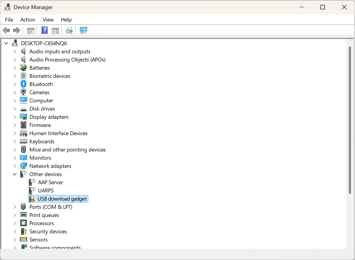 Driver_not_installed